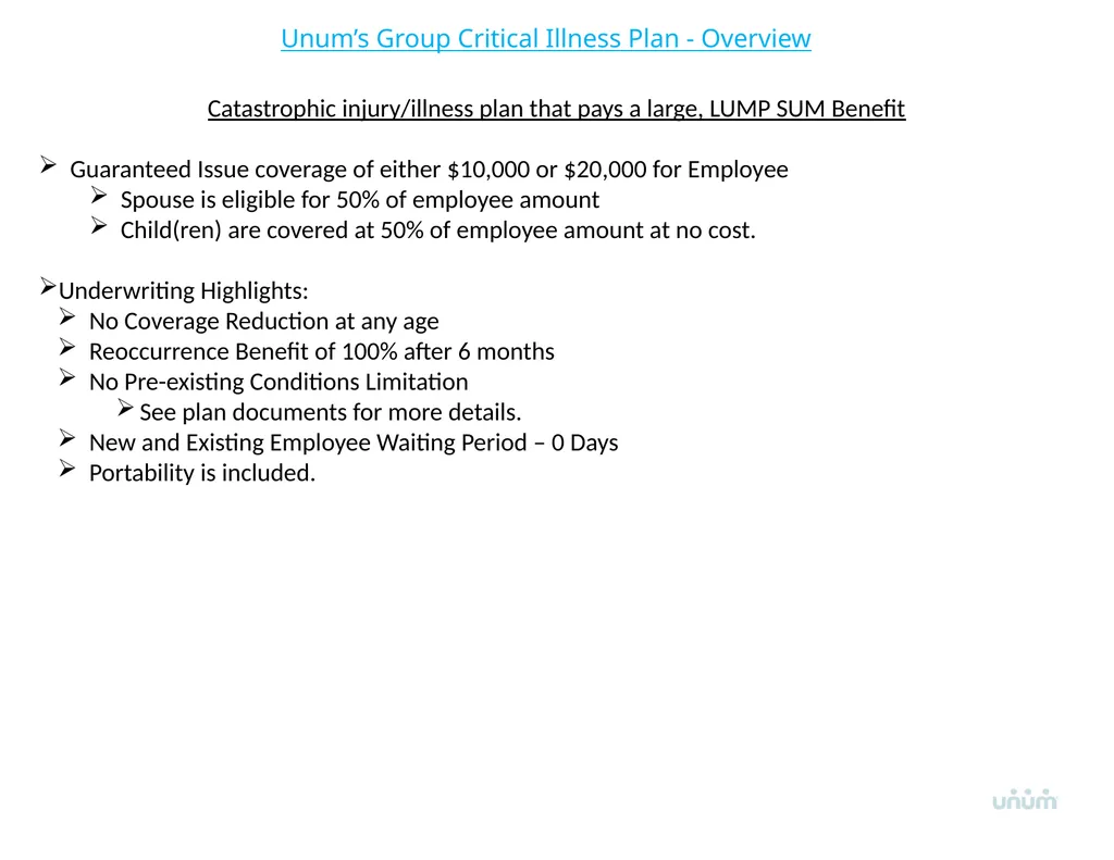 Unum Voluntary Benefits Overview Voluntary - slide 7 of 14