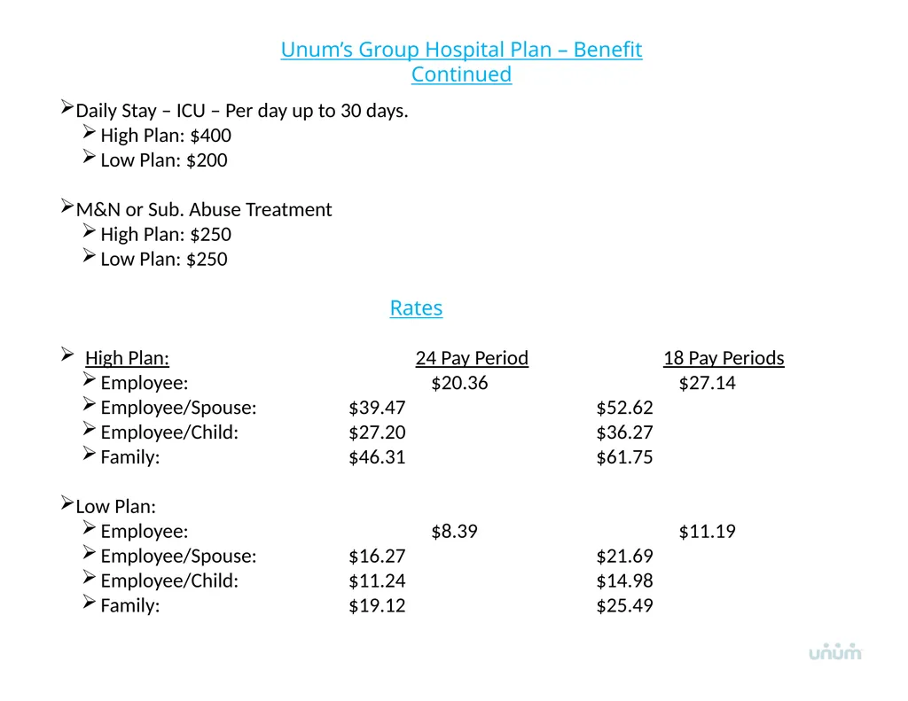 Unum Voluntary Benefits Overview Voluntary - slide 13 of 14