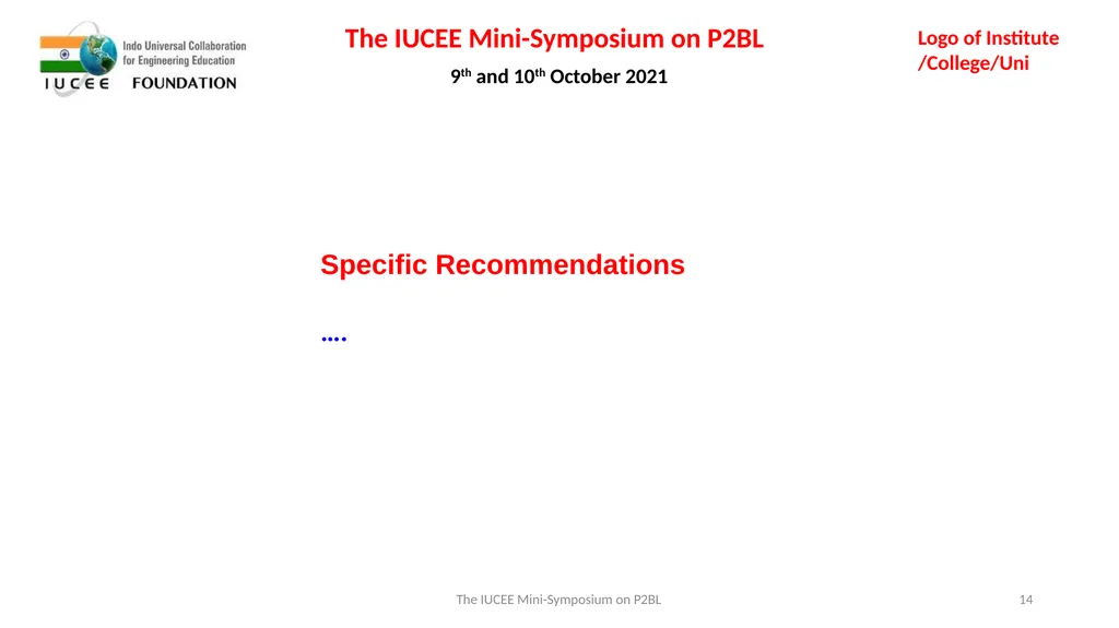 Institutional Report/Case Study on Problem/Project - slide 14 of 15