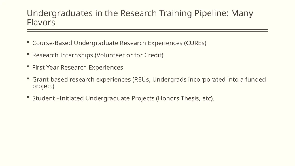 Training Undergraduate Students in Conducting - slide 3 of 12