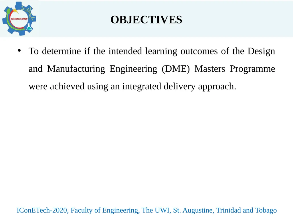 INTEGRATED APPROACH TO MASTERS PROGRAMME DELIVERY - slide 4 of 19