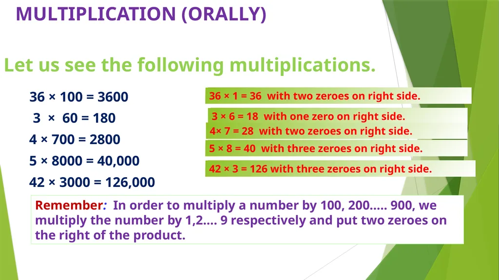 LEARNING MATERIAL STD -IV MULTIPLICATION - slide 22 of 31