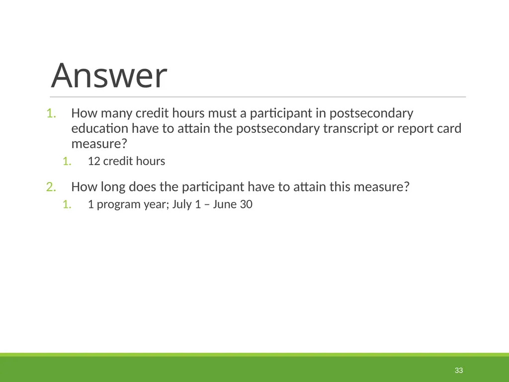 Measurable Skill Gains Performance Indicators - slide 33 of 51