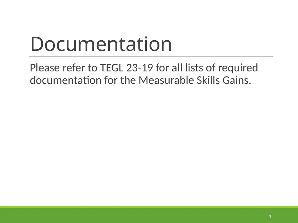 Measurable Skill Gains Performance Indicators - slide 4 of 51