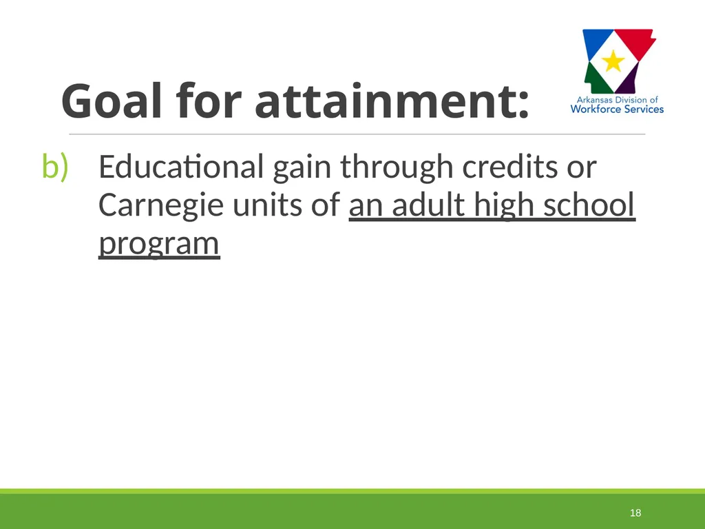 Measurable Skill Gains Performance Indicators - slide 18 of 51