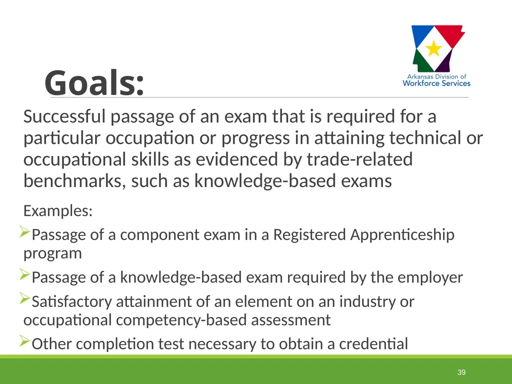 Measurable Skill Gains Performance Indicators - slide 39 of 51