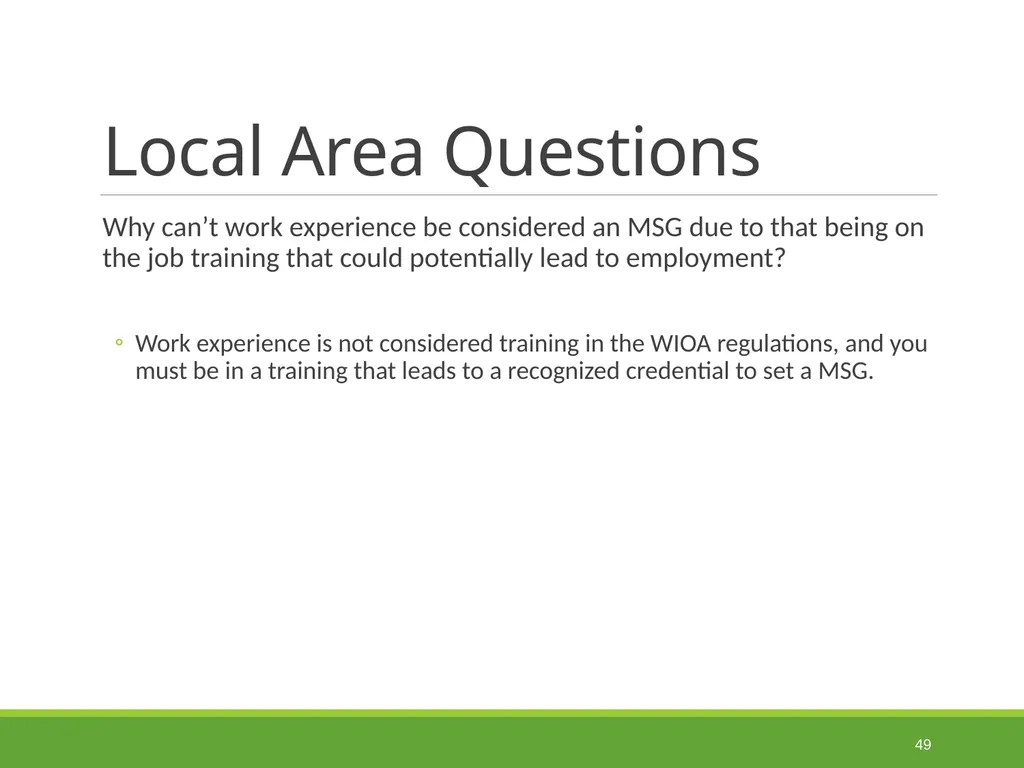 Measurable Skill Gains Performance Indicators - slide 49 of 51