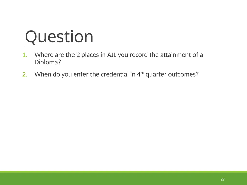 Measurable Skill Gains Performance Indicators - slide 27 of 51