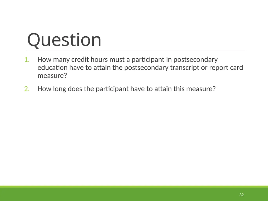 Measurable Skill Gains Performance Indicators - slide 32 of 51