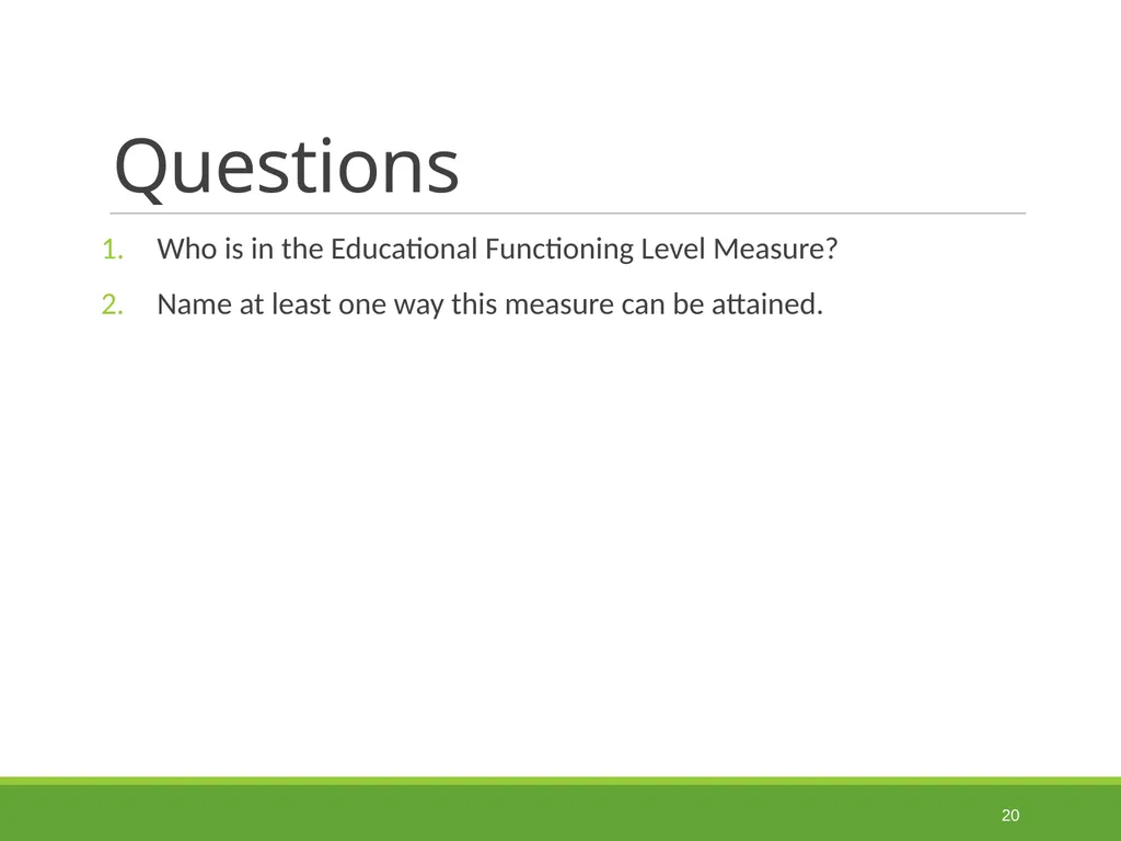 Measurable Skill Gains Performance Indicators - slide 20 of 51