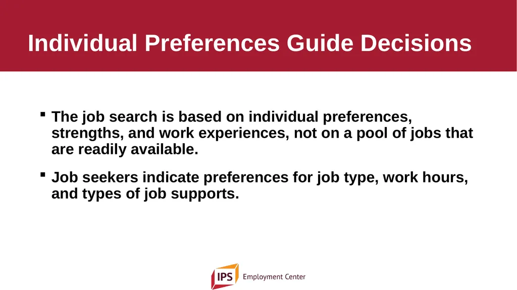 Individual Placement and Support - IPS The - slide 21 of 35