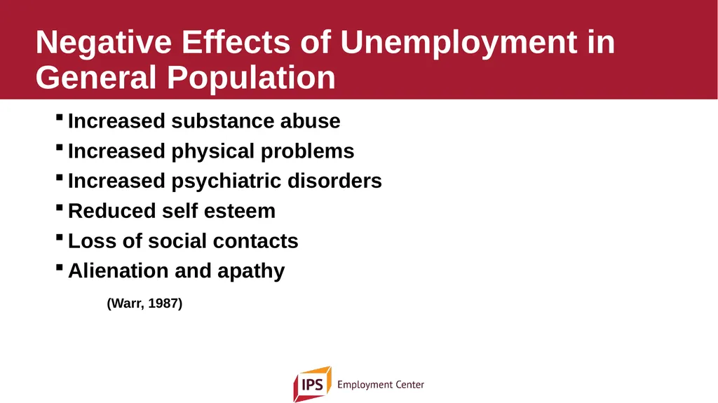 Individual Placement and Support - IPS The - slide 10 of 35
