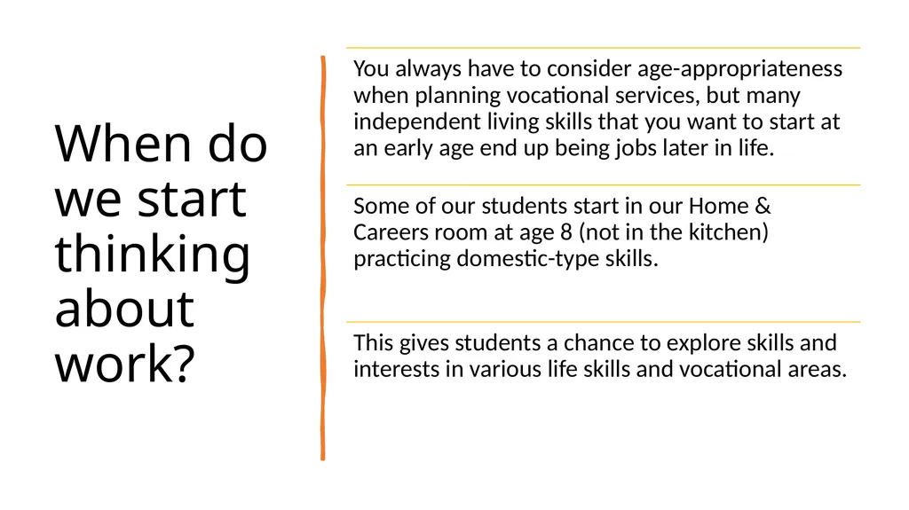 Vocation The basics of providing work-based - slide 3 of 9