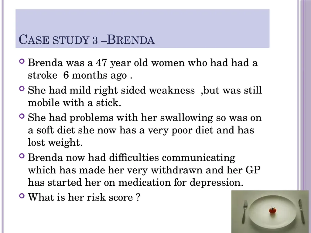 Pressure ulcer risk assessment The Braden scale - slide 18 of 20