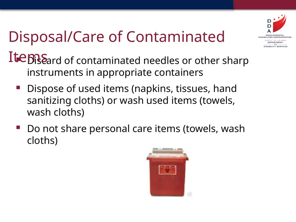 Universal Precautions & General Safety Guidelines - slide 20 of 41