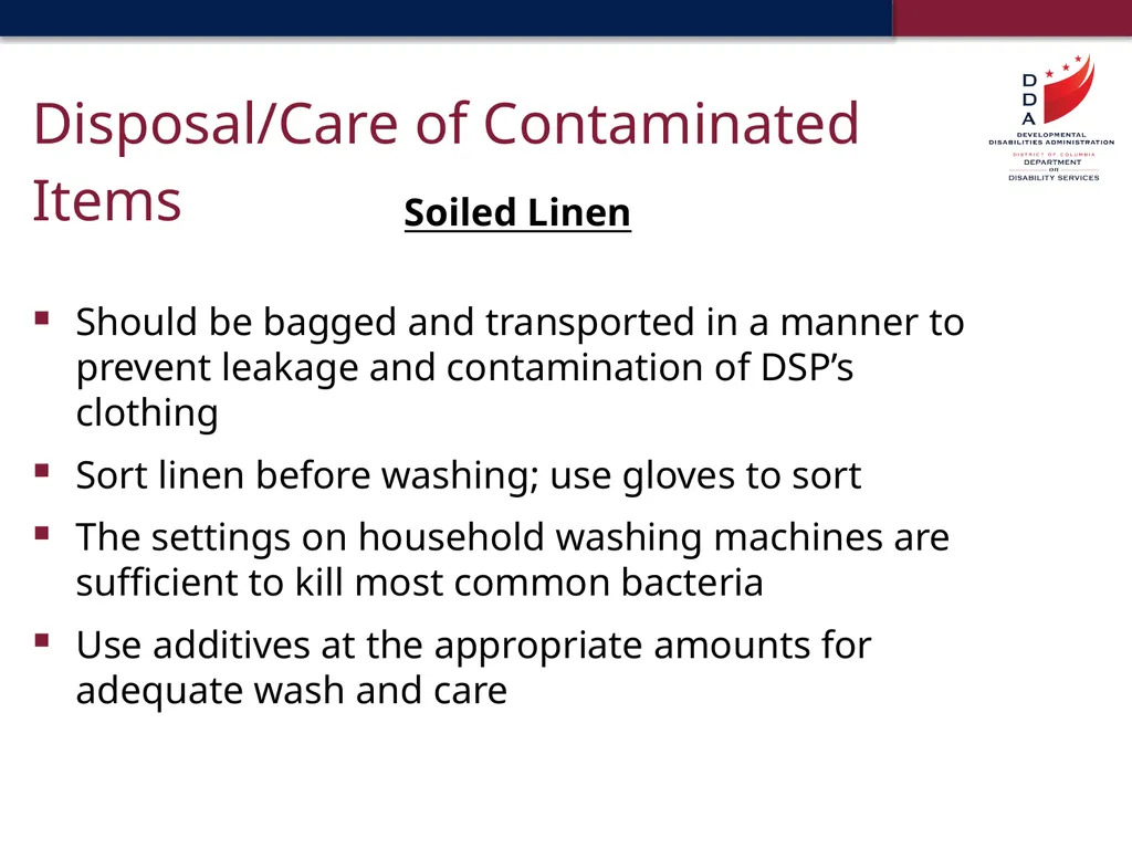 Universal Precautions & General Safety Guidelines - slide 21 of 41