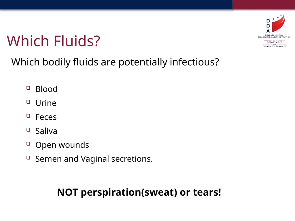 Universal Precautions & General Safety Guidelines - slide 9 of 41