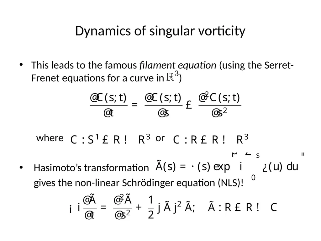 VORTEX DYNAMICS OF CLASSICAL FLUIDS IN HIGHER - slide 20 of 40
