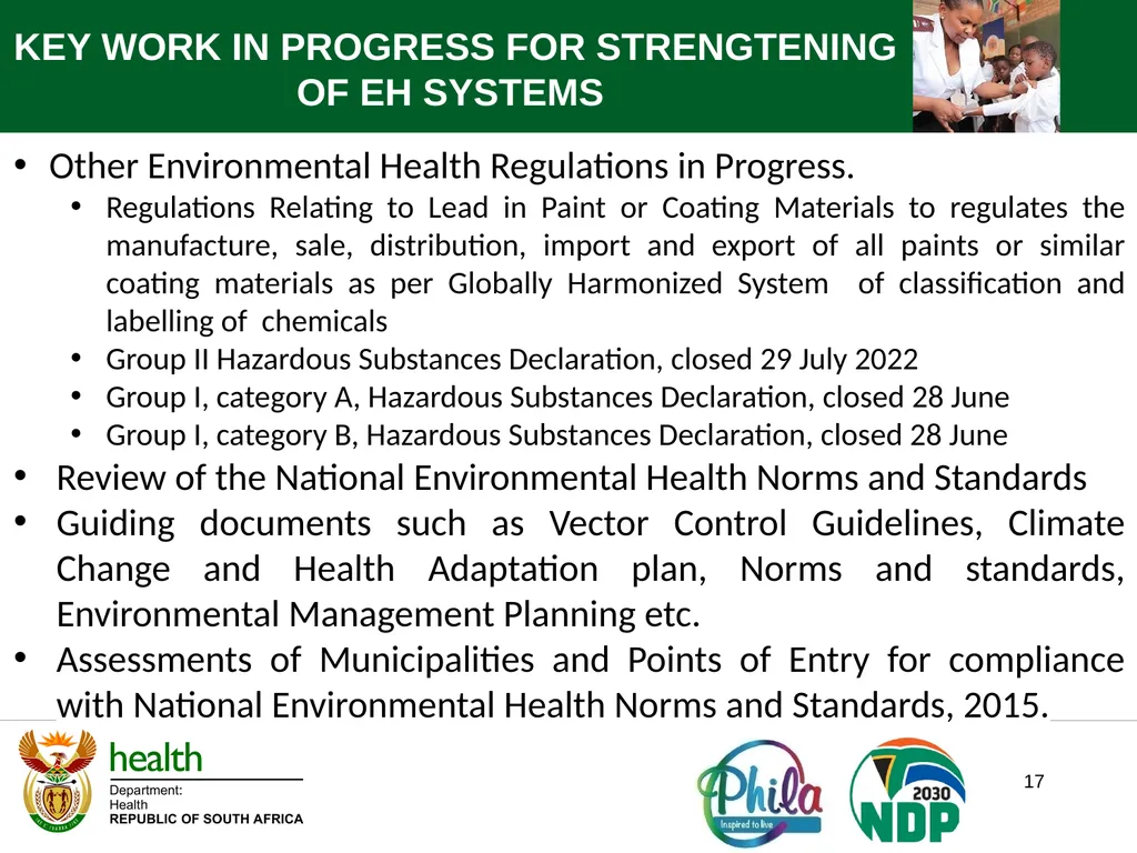 World Environmental Health Day Webinar 2022 Theme: - slide 17 of 19