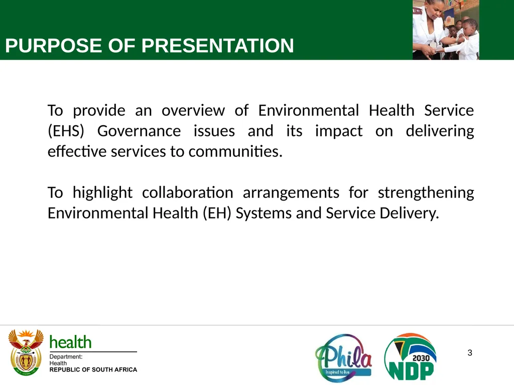 World Environmental Health Day Webinar 2022 Theme: - slide 3 of 19