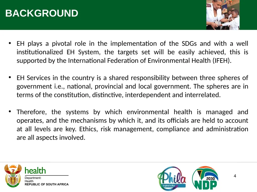 World Environmental Health Day Webinar 2022 Theme: - slide 4 of 19