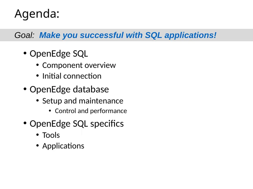 SQL92 for a Progress DBA Bob Brennan Integrated - slide 2 of 54