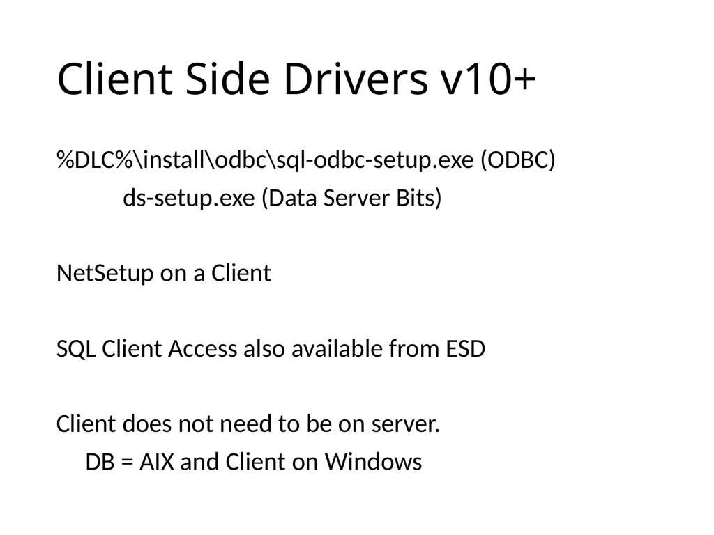 SQL92 for a Progress DBA Bob Brennan Integrated - slide 5 of 54
