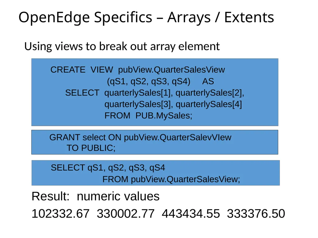 SQL92 for a Progress DBA Bob Brennan Integrated - slide 47 of 54
