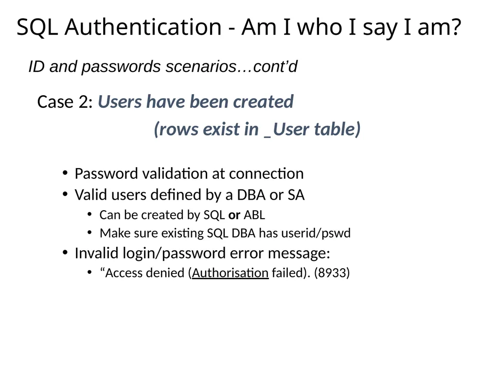 SQL92 for a Progress DBA Bob Brennan Integrated - slide 26 of 54