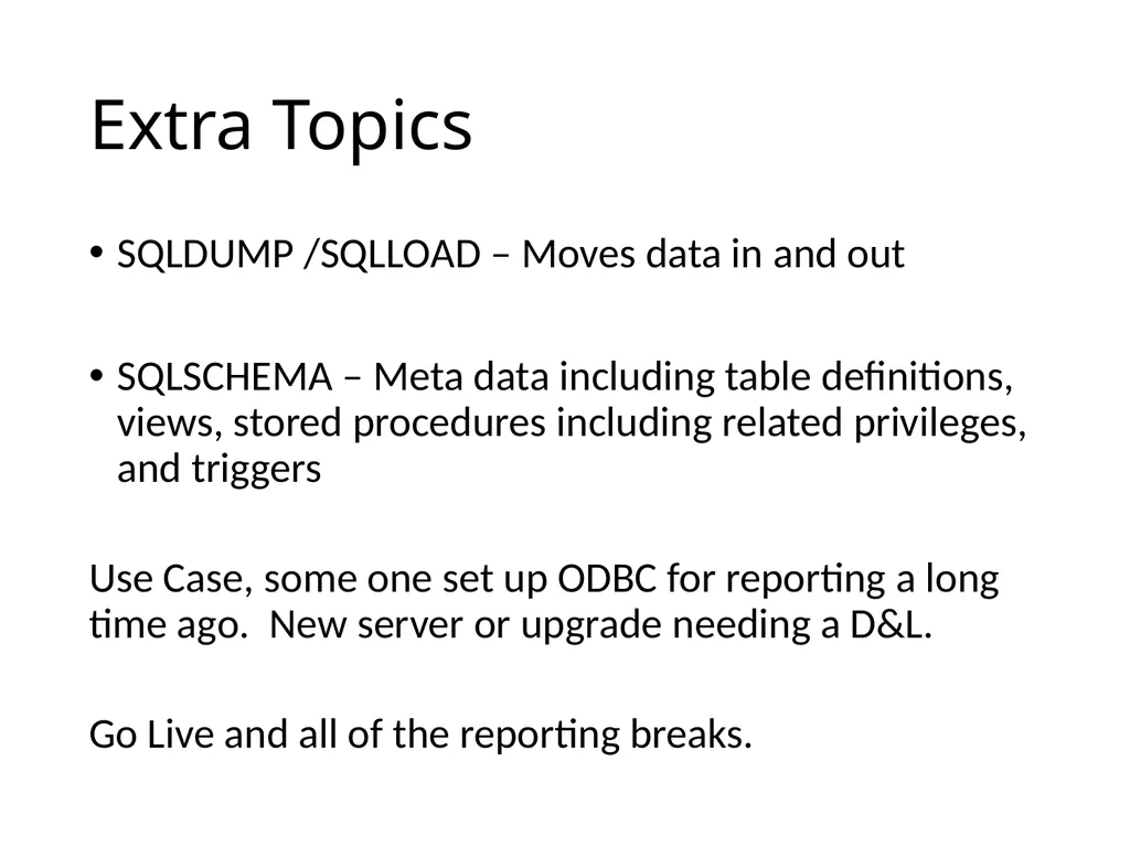 SQL92 for a Progress DBA Bob Brennan Integrated - slide 52 of 54