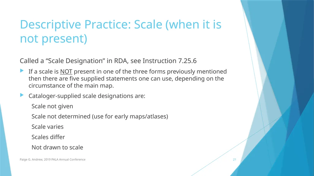 DESCRIBING MAPS: BASIC CATALOGING TECHNIQUES AND - slide 21 of 50