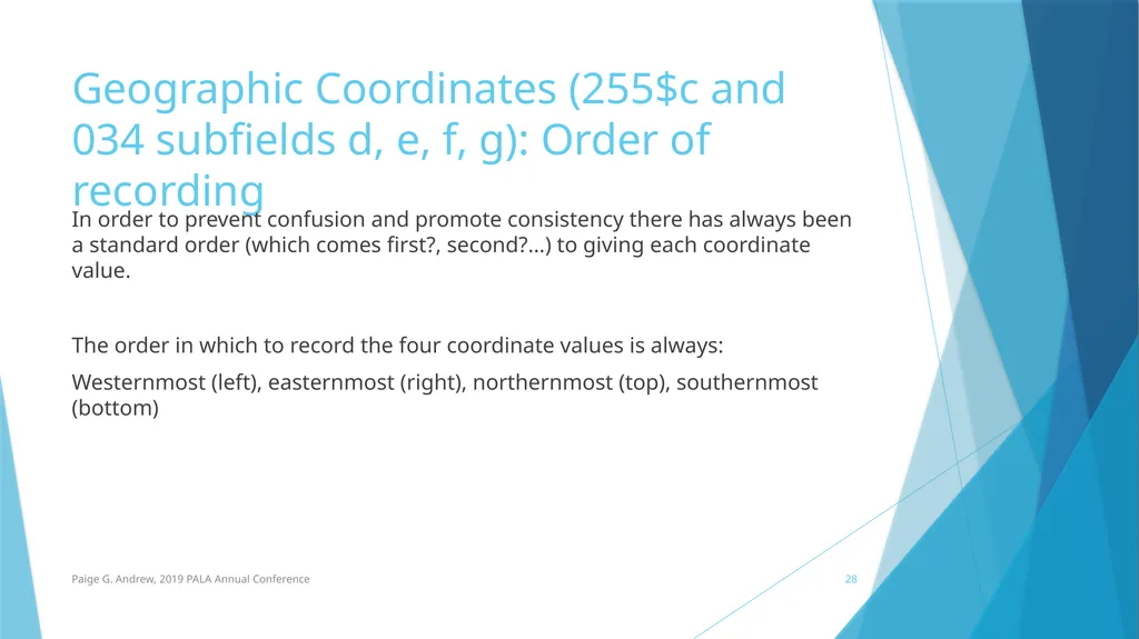 DESCRIBING MAPS: BASIC CATALOGING TECHNIQUES AND - slide 28 of 50