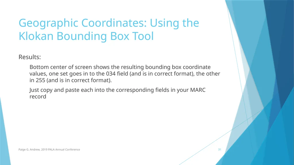 DESCRIBING MAPS: BASIC CATALOGING TECHNIQUES AND - slide 31 of 50