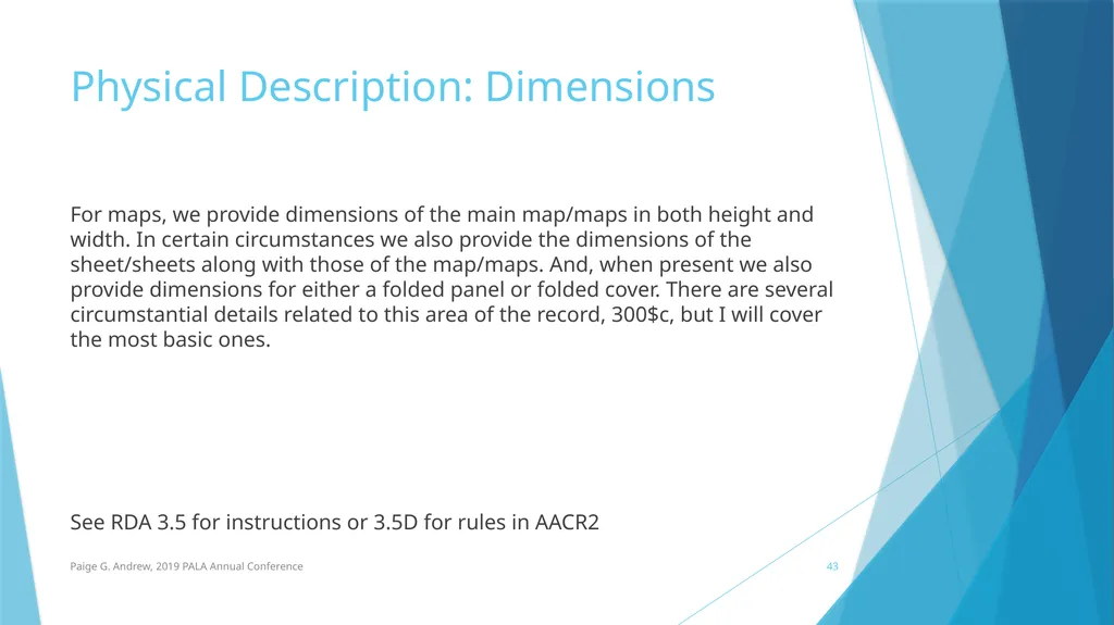 DESCRIBING MAPS: BASIC CATALOGING TECHNIQUES AND - slide 43 of 50