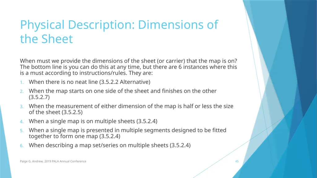 DESCRIBING MAPS: BASIC CATALOGING TECHNIQUES AND - slide 45 of 50