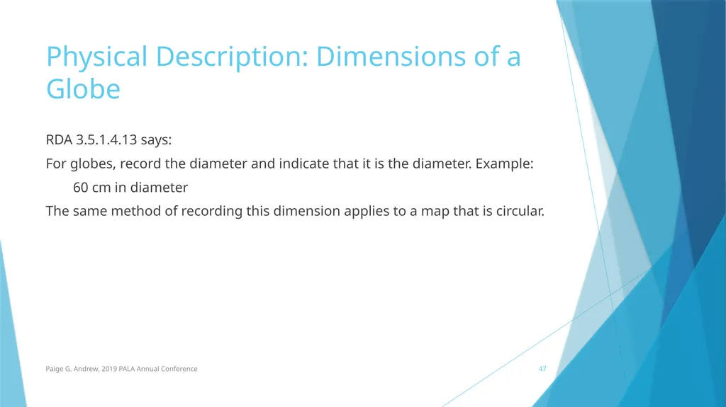 DESCRIBING MAPS: BASIC CATALOGING TECHNIQUES AND - slide 47 of 50