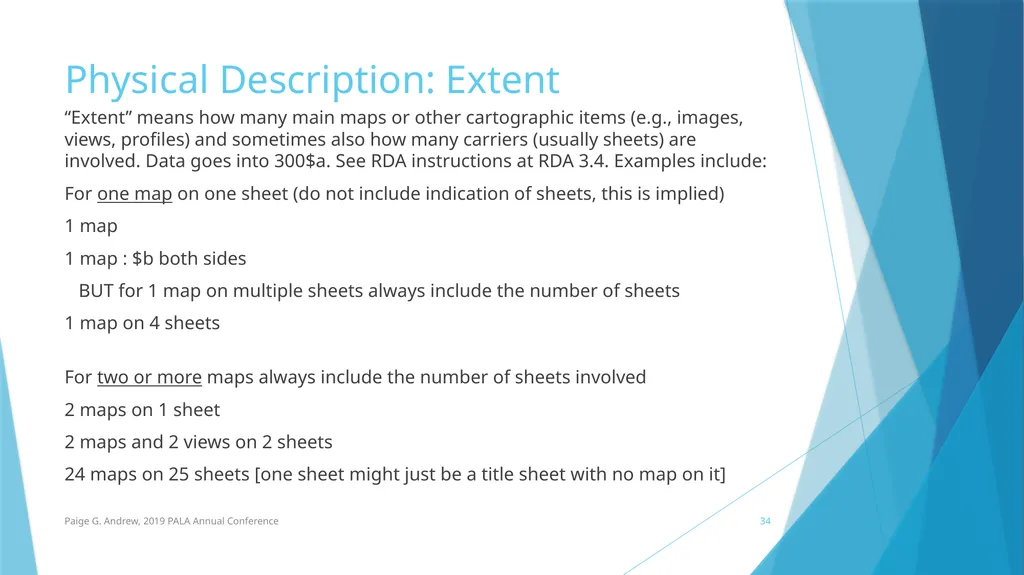 DESCRIBING MAPS: BASIC CATALOGING TECHNIQUES AND - slide 34 of 50