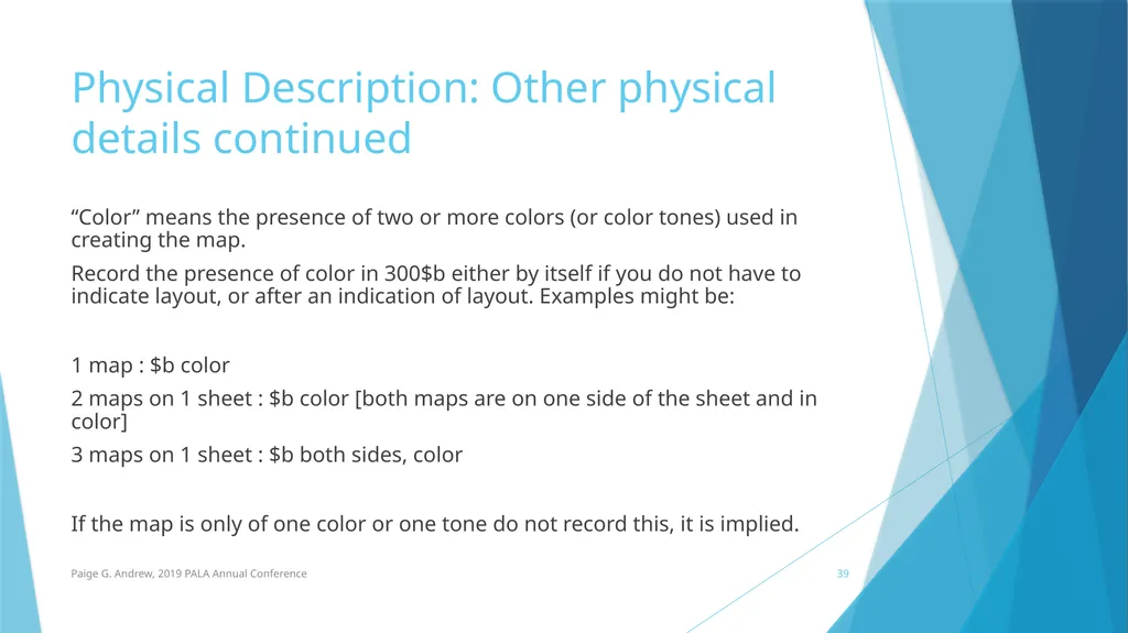 DESCRIBING MAPS: BASIC CATALOGING TECHNIQUES AND - slide 39 of 50