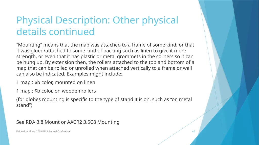 DESCRIBING MAPS: BASIC CATALOGING TECHNIQUES AND - slide 42 of 50
