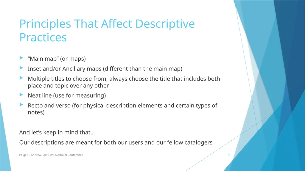 DESCRIBING MAPS: BASIC CATALOGING TECHNIQUES AND - slide 9 of 50
