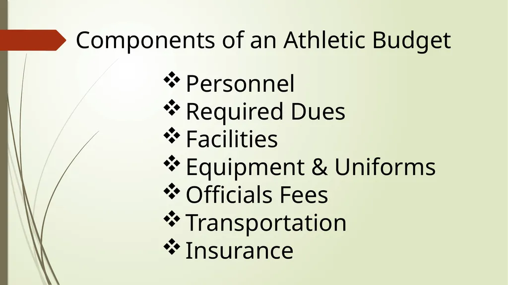 How to Develop & Manage an Athletic Budget Candace - slide 2 of 28