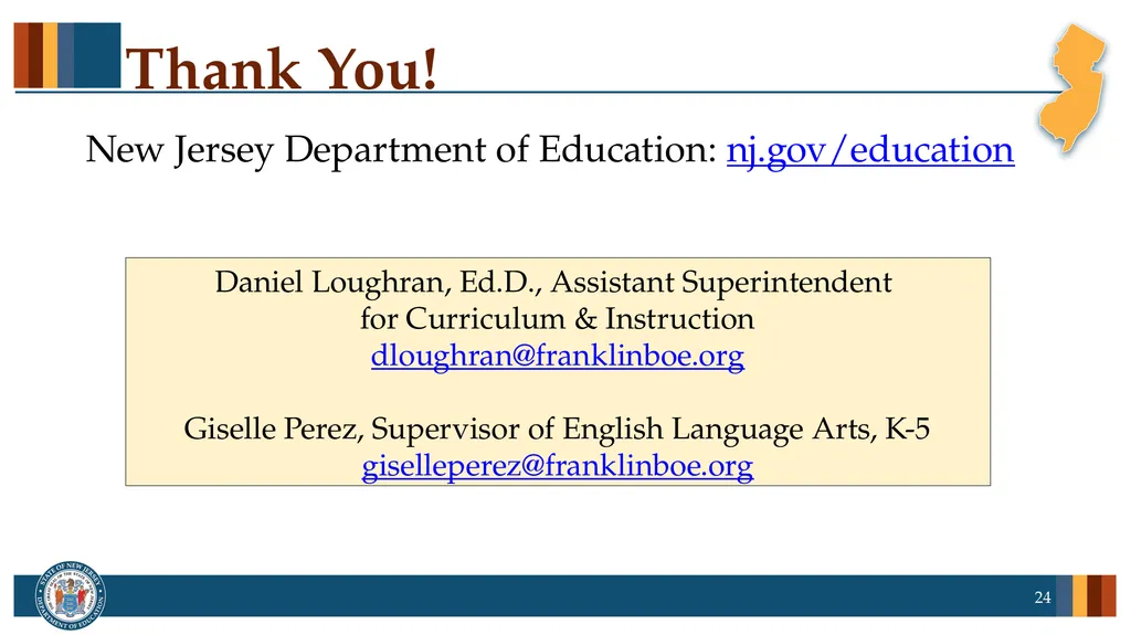 Franklin Township Public Schools Lesson Plan - slide 24 of 24