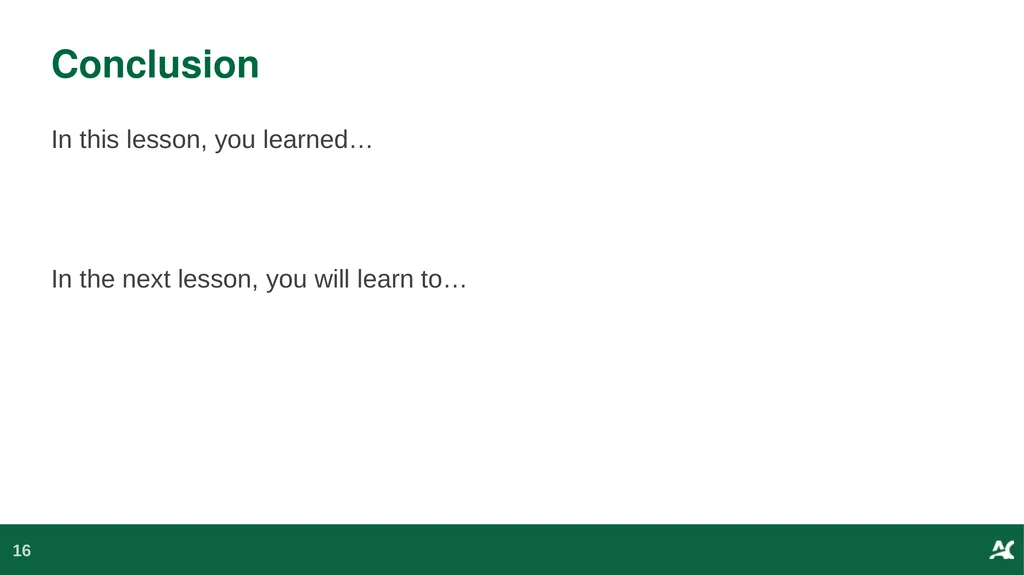 Weekly Lesson Template Learning & Teaching - slide 16 of 16