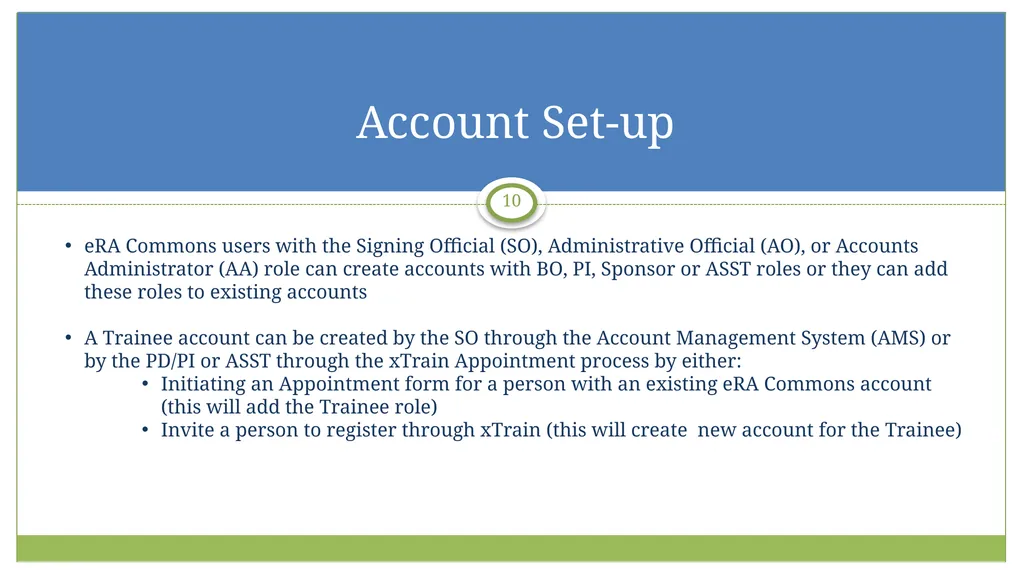 xTrain Overview electronic Research Administration - slide 10 of 35