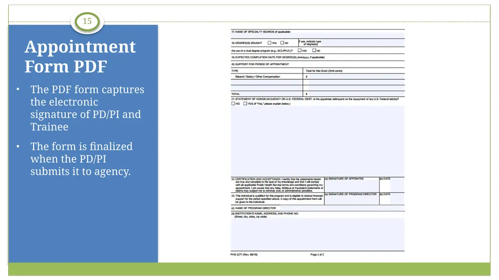 xTrain Overview electronic Research Administration - slide 15 of 35