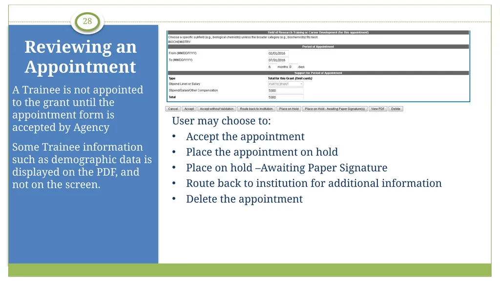 xTrain Overview electronic Research Administration - slide 28 of 35