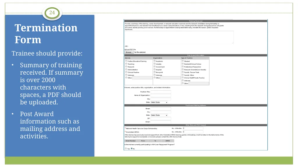 xTrain Overview electronic Research Administration - slide 24 of 35