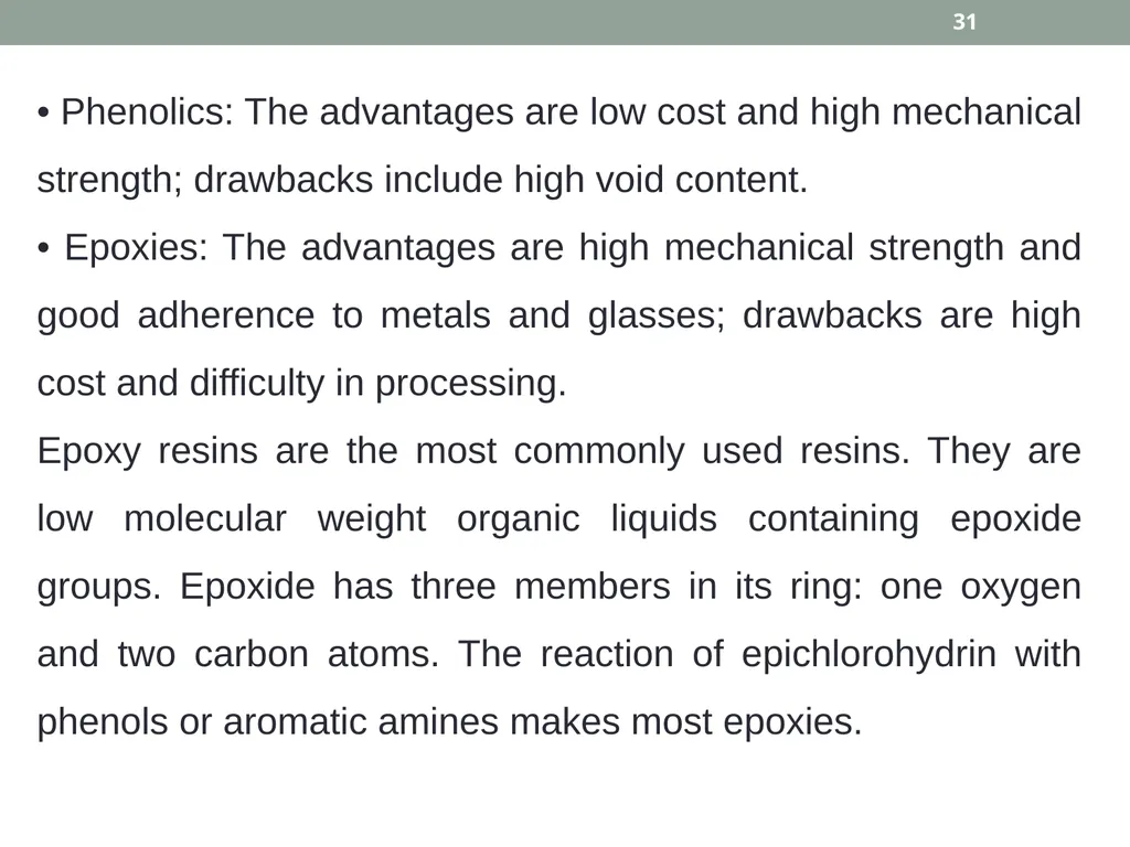 INTRODUCTION TO COMPOSITE MATERIALS 1 A composite - slide 31 of 82