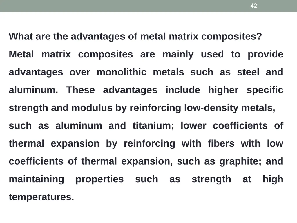 INTRODUCTION TO COMPOSITE MATERIALS 1 A composite - slide 42 of 82