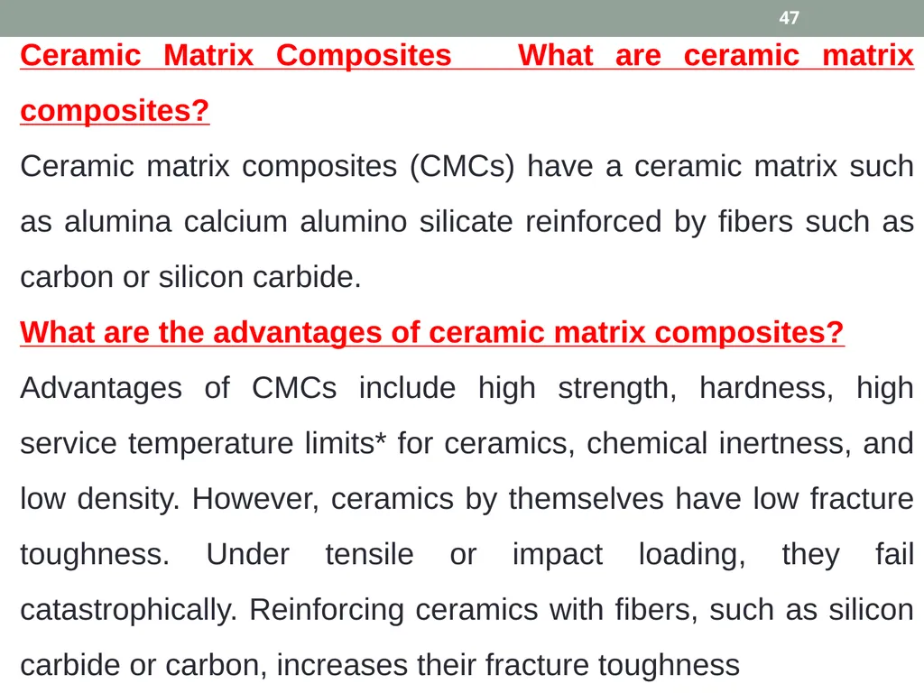 INTRODUCTION TO COMPOSITE MATERIALS 1 A composite - slide 47 of 82